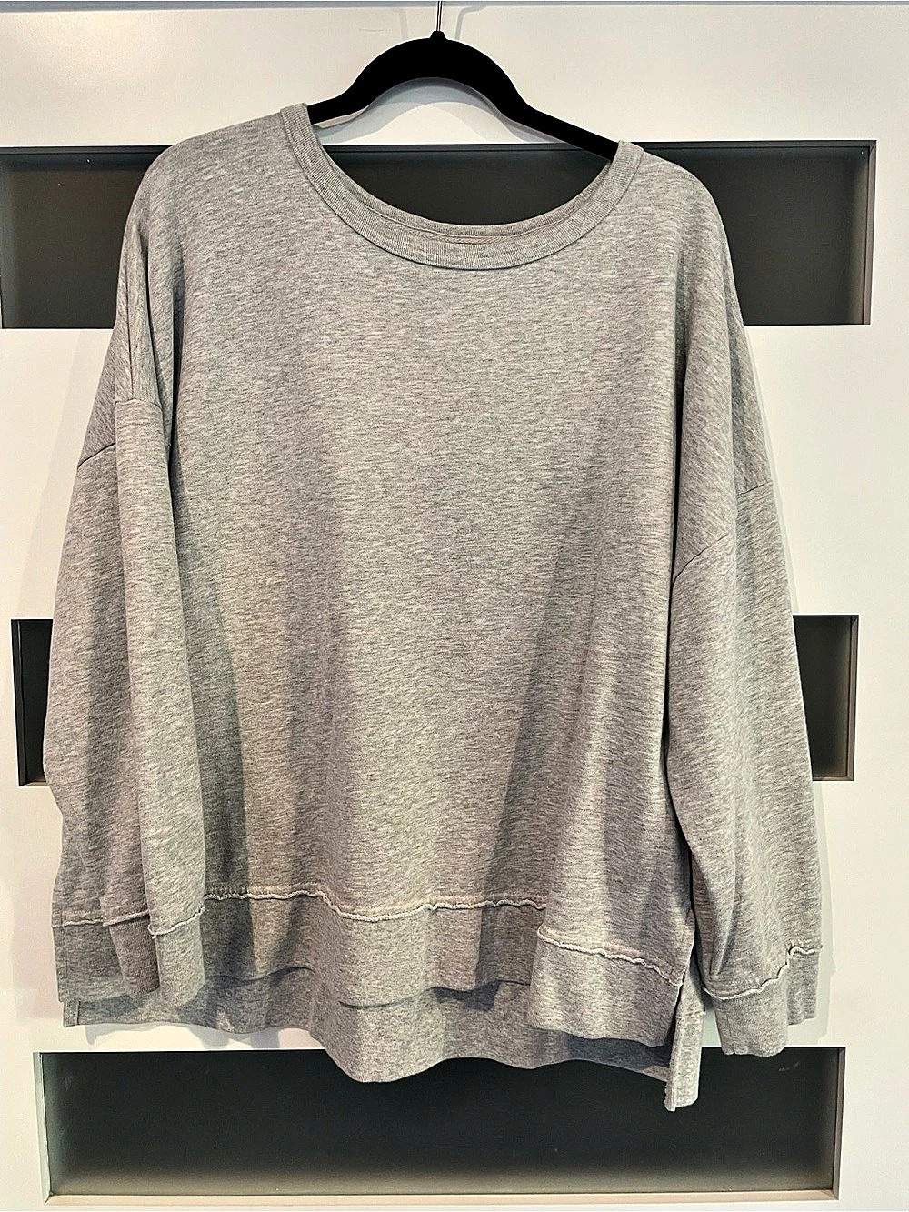 Buffalo David Bitton Gray Long Sleeve Ruffle Hem XXL